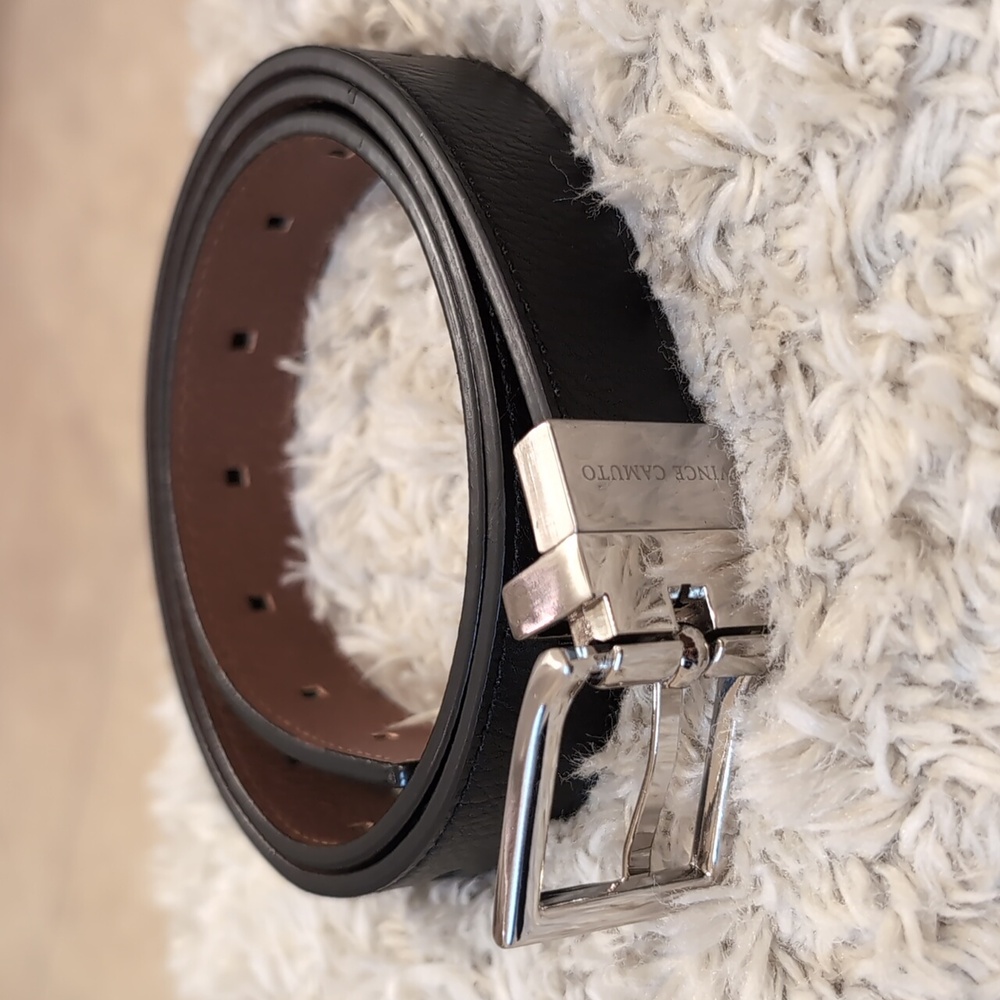 Women's Reversible Faux leather belt Vince Camuto black/brown